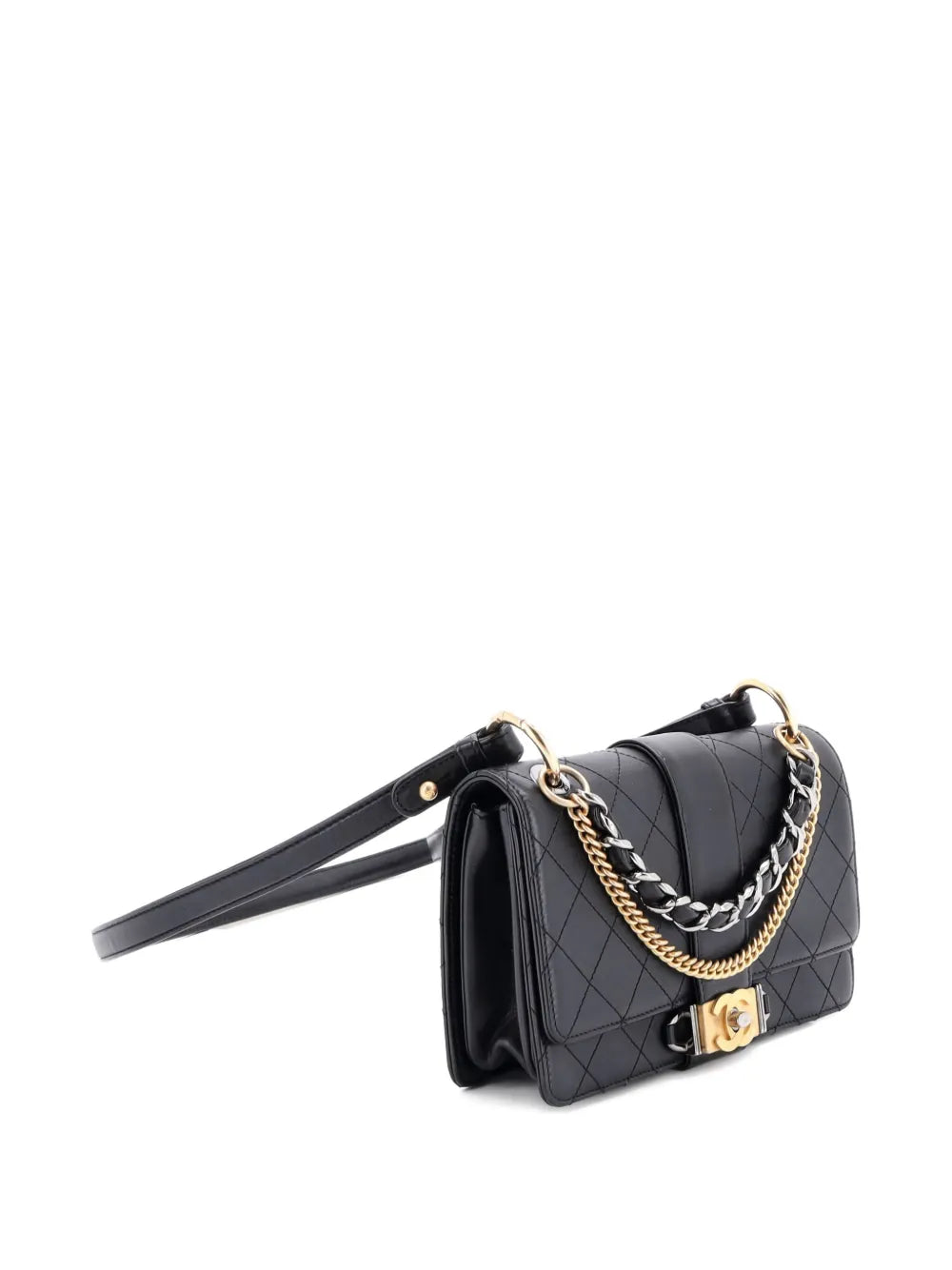 Pre-OwnedCHANEL Pre-OwnedCC Chain Flap Quilted Calfskin Small shoulder bag
