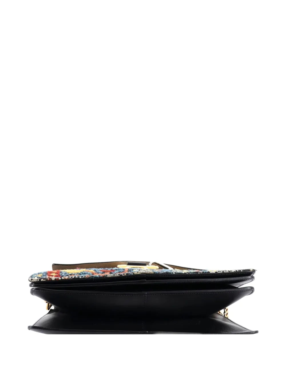Pre-OwnedChloé Pre-OwnedFaye Leather and Tapestry Medium shoulder bag