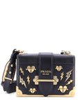 Pre-OwnedPrada Pre-OwnedCahier Embellished Leather Small crossbody bag