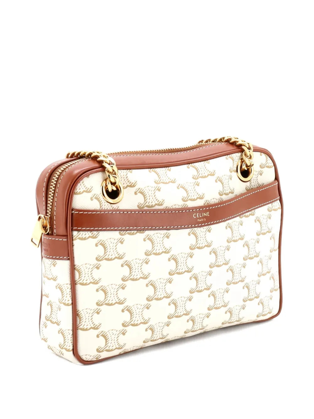 Pre-OwnedCeline Pre-OwnedPatapans Bag Triomphe Coated Canvas Small shoulder bag