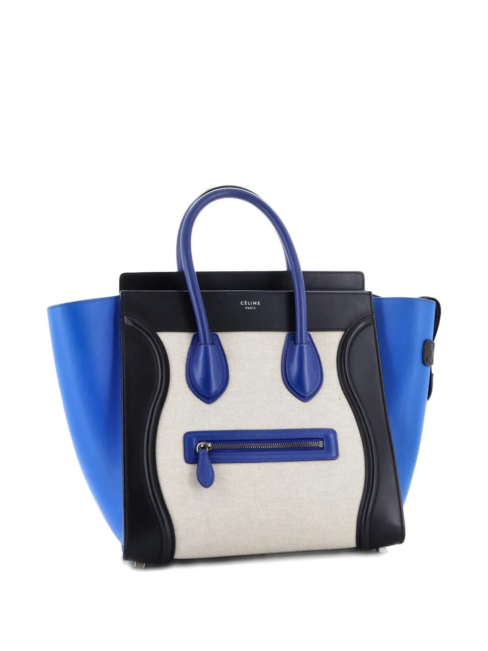 Pre-OwnedCeline Pre-OwnedTricolor Luggage Bag Canvas and Leather Mini tote bag
