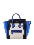 Pre-OwnedCeline Pre-OwnedTricolor Luggage Bag Canvas and Leather Mini tote bag