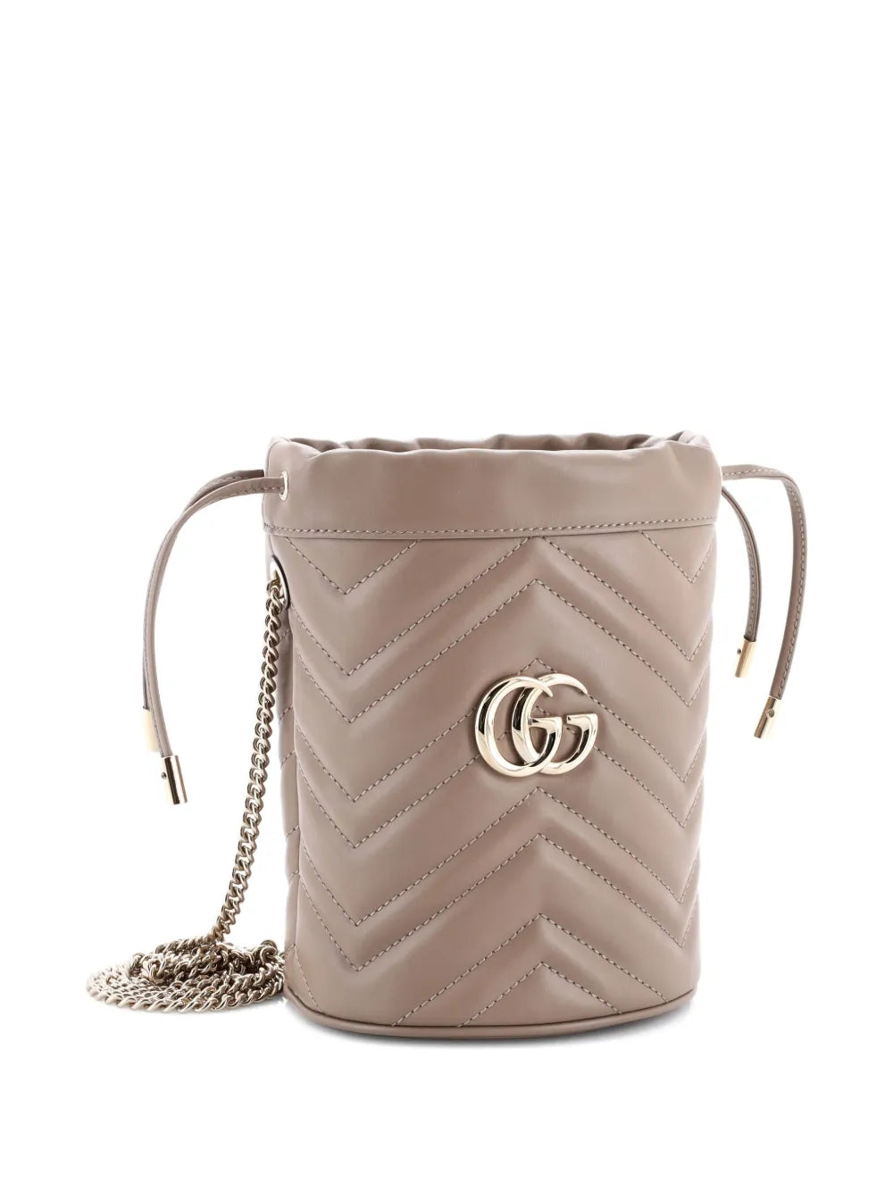 Pre-OwnedGucci Pre-OwnedGG Marmont Matelasse Leather Mini bucket bag