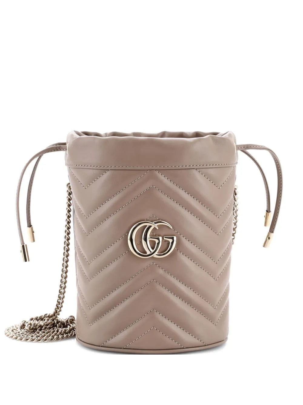 Pre-OwnedGucci Pre-OwnedGG Marmont Matelasse Leather Mini bucket bag