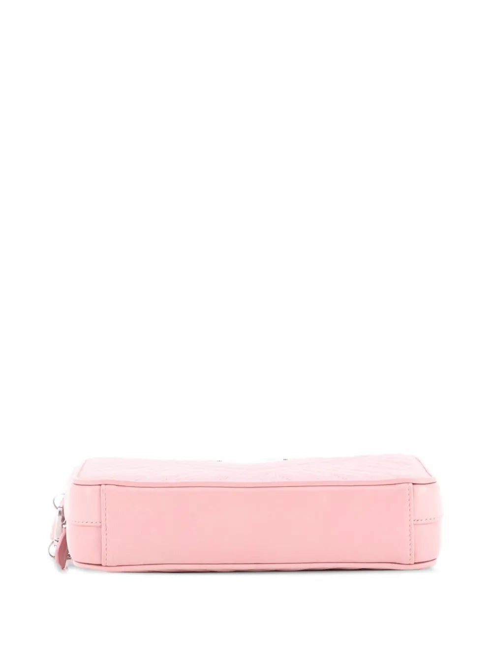 Pre-OwnedPrada Pre-OwnedDouble Zip Wallet on Chain Crossbody Chevron Leather Mini shoulder bag