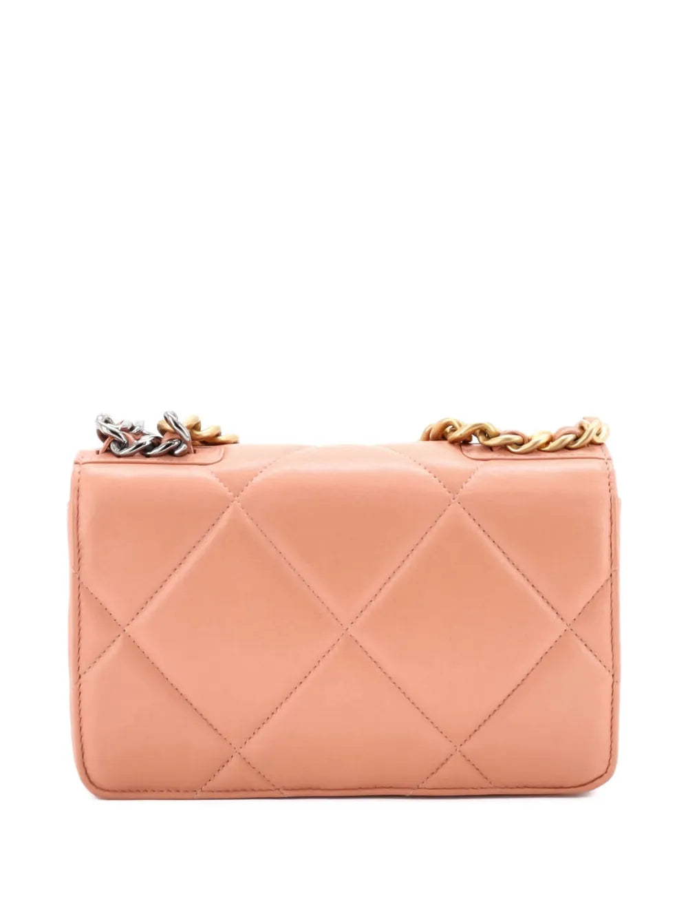 Pre-OwnedCHANEL Pre-Owned19 Wallet on Chain Quilted Lambskin crossbody bag