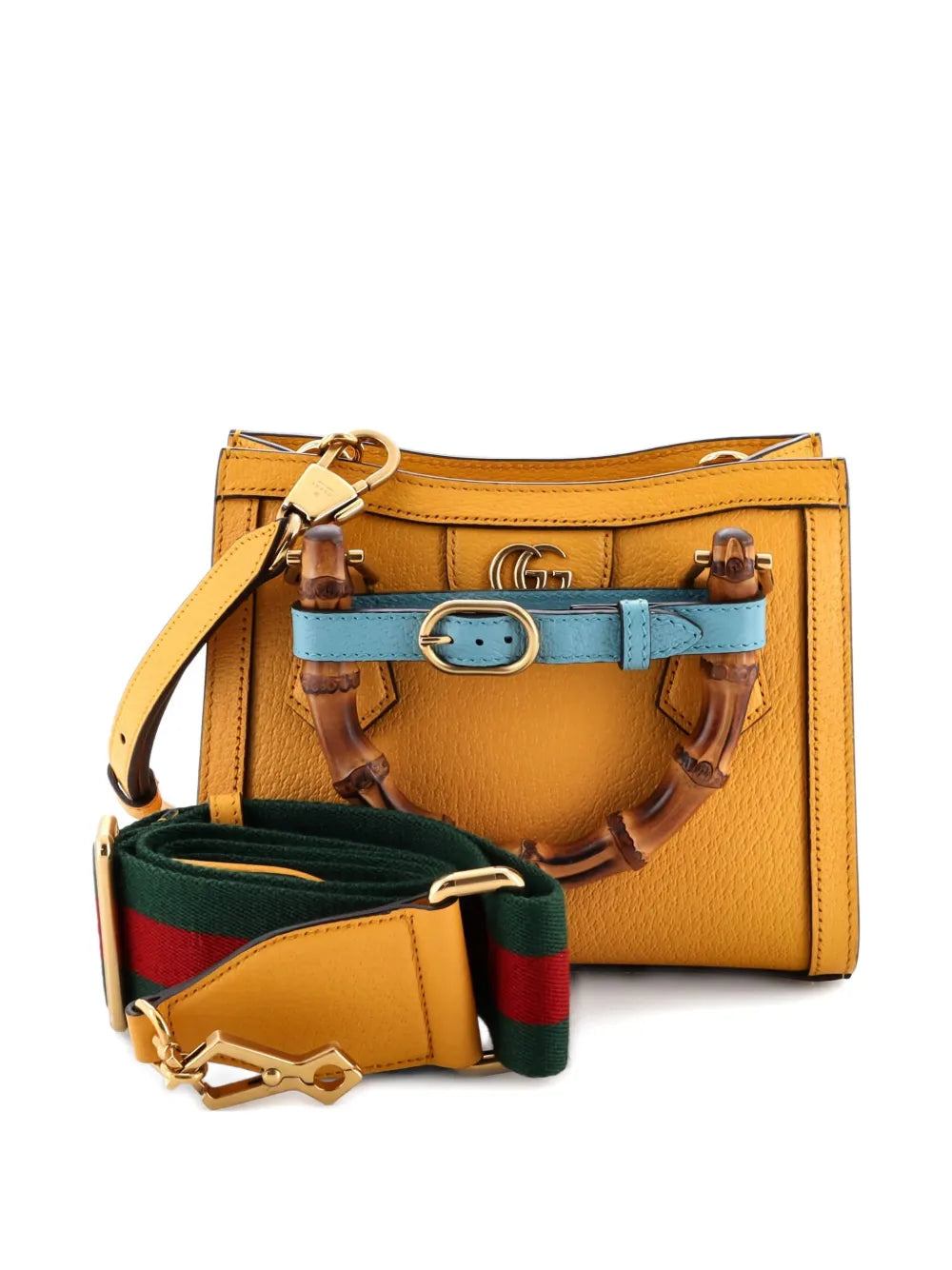 Pre-OwnedGucci Pre-OwnedDiana NM Bamboo Handle Tote Leather Mini crossbody bag