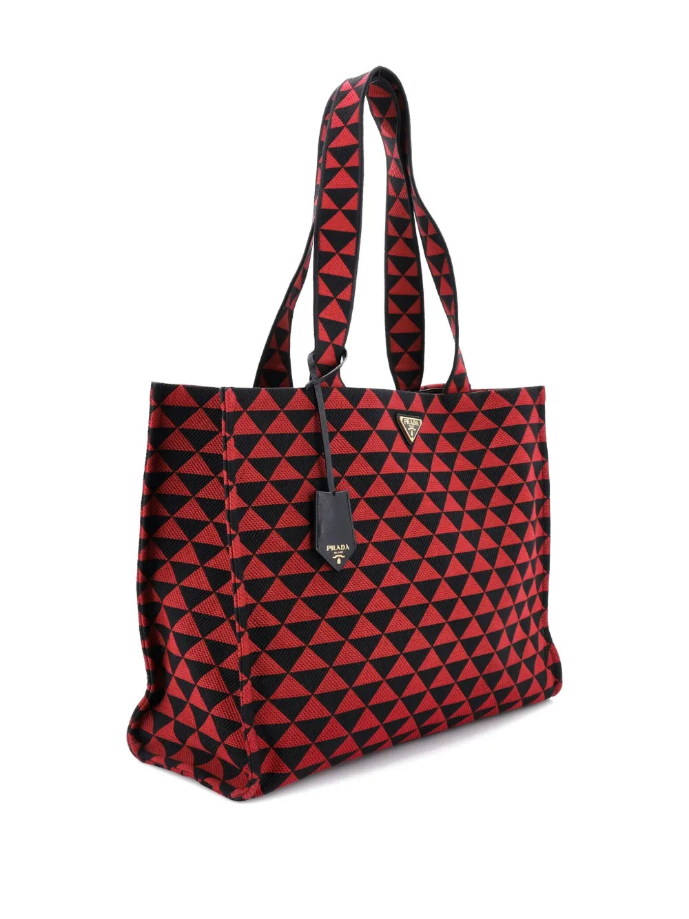 Pre-OwnedPrada Pre-OwnedSymbole Shopper Jacquard Horizontal tote bag