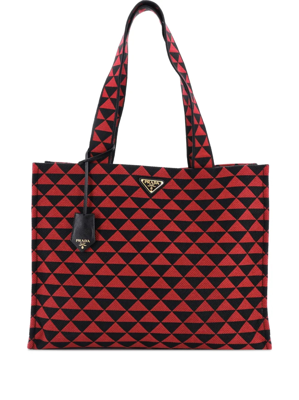 Pre-OwnedPrada Pre-OwnedSymbole Shopper Jacquard Horizontal tote bag