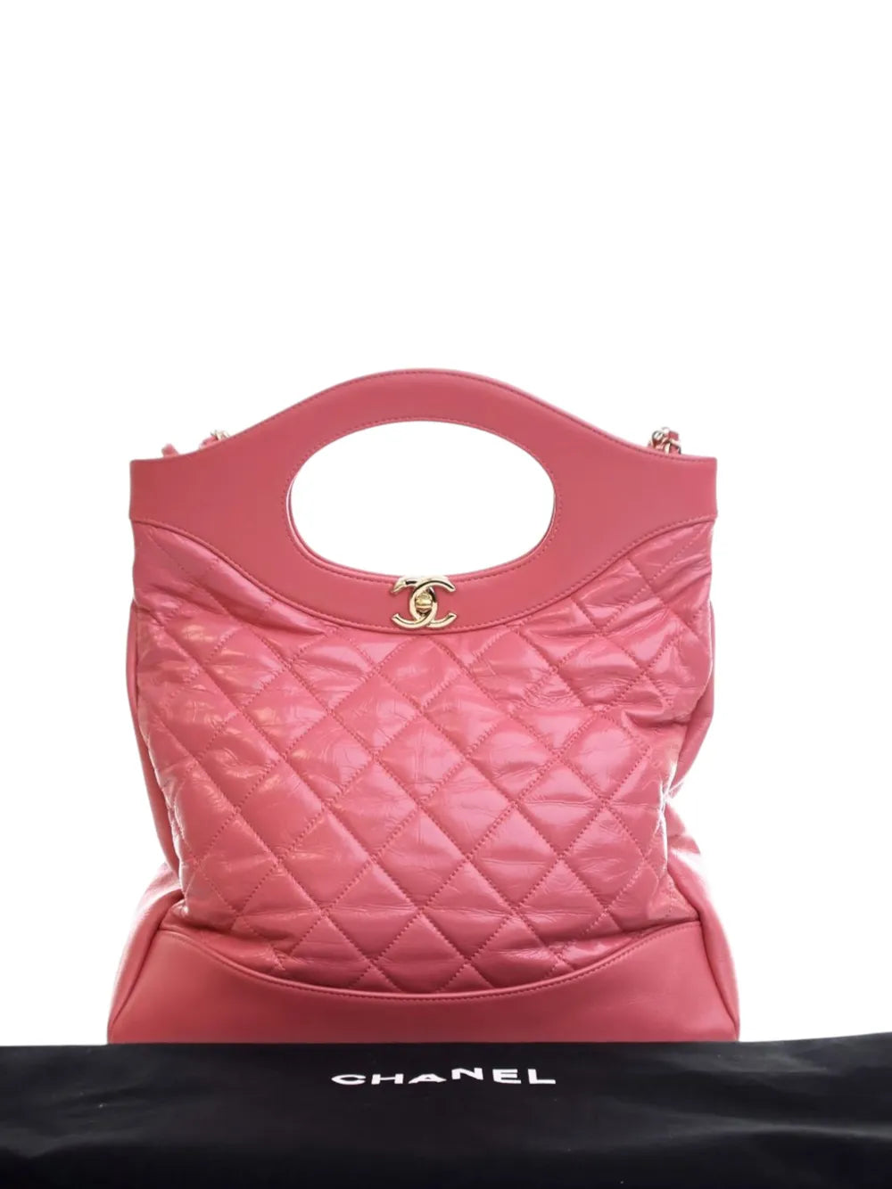 Pre-OwnedCHANEL Pre-Owned2019 Small Shiny Aged Calfskin 31 Shopping Bag satchel
