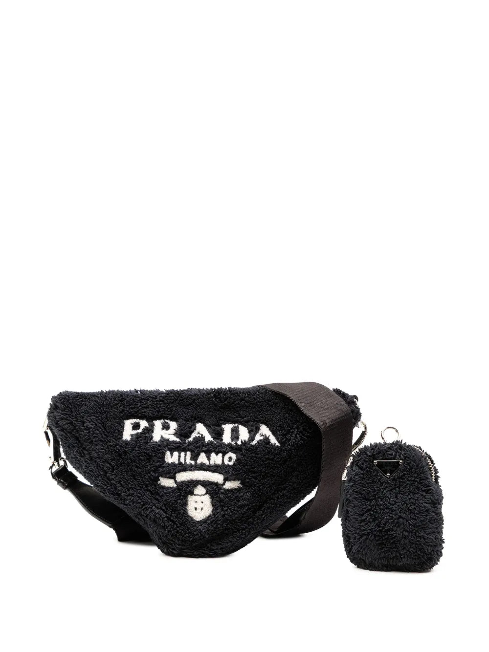 Pre-OwnedPrada Pre-Owned2013-2025 Spugna Terry Cloth Triangle Logo crossbody bag