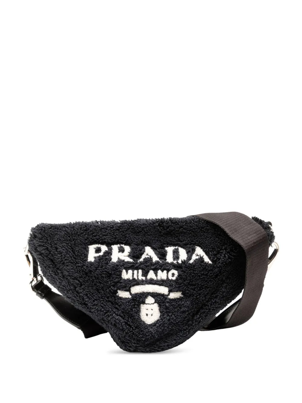 Pre-OwnedPrada Pre-Owned2013-2025 Spugna Terry Cloth Triangle Logo crossbody bag