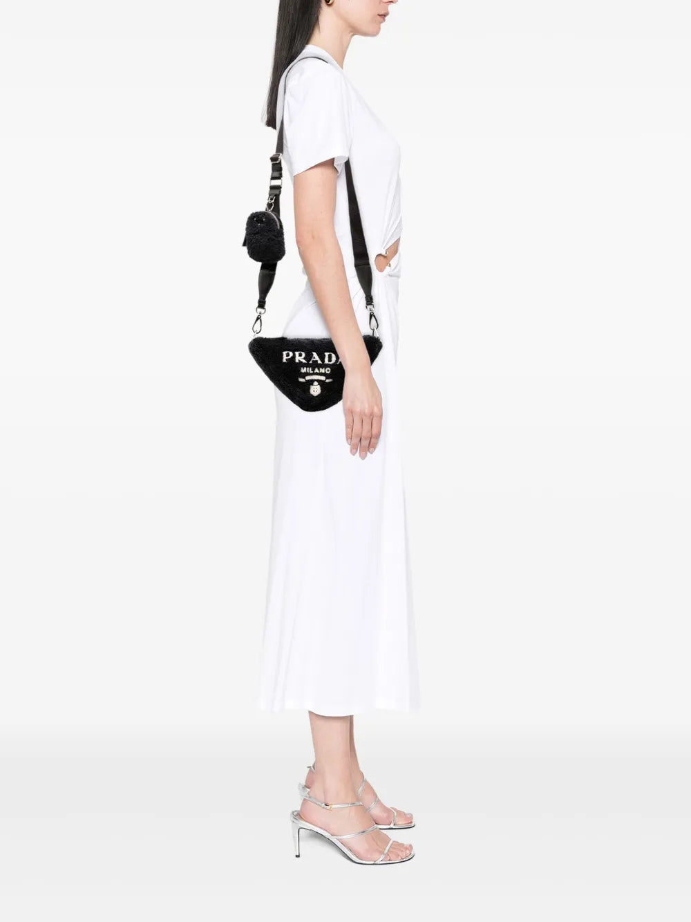 Pre-OwnedPrada Pre-Owned2013-2025 Spugna Terry Cloth Triangle Logo crossbody bag