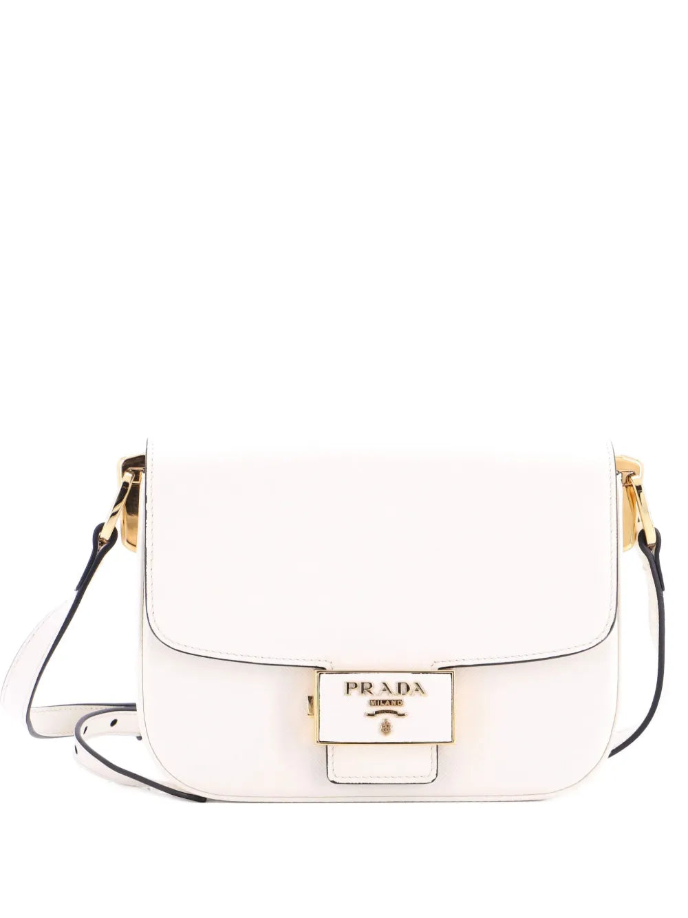 Pre-OwnedPrada Pre-OwnedEmbleme Flap Bag Saffiano Leather Small shoulder bag