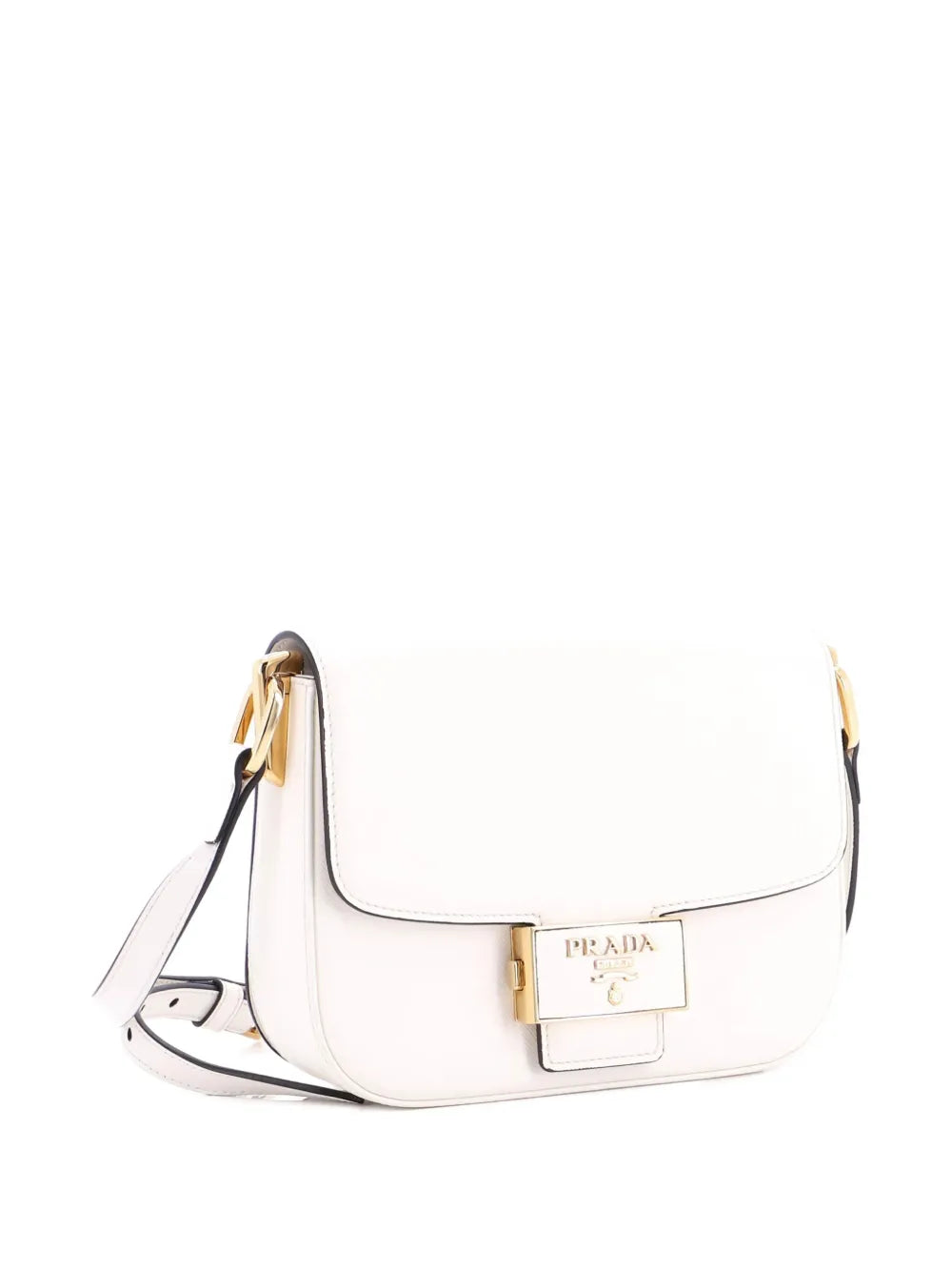 Pre-OwnedPrada Pre-OwnedEmbleme Flap Bag Saffiano Leather Small shoulder bag