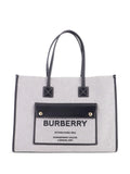 Pre-OwnedBurberry Pre-OwnedFreya Shopping Canvas with Leather Medium tote bag