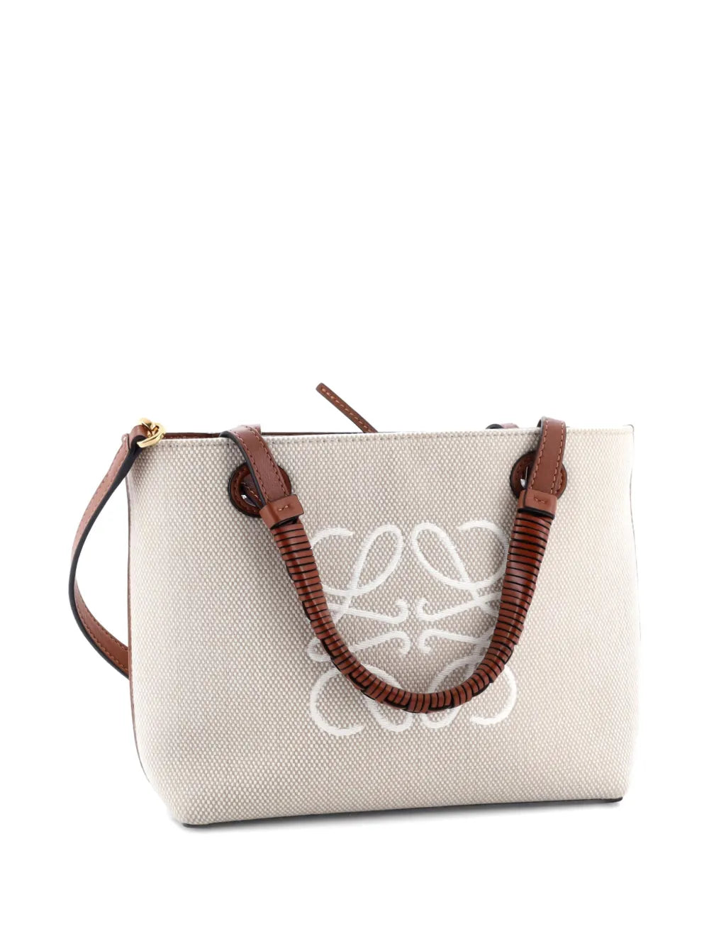 Pre-OwnedLoewe Pre-OwnedAnagram Square Basket Tote Canvas Mini shoulder bag