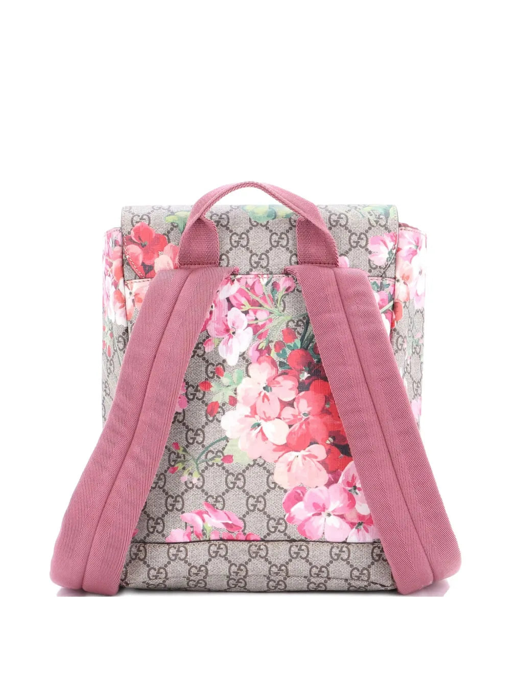 Pre-OwnedGucci Pre-OwnedBuckle Blooms Print GG Coated Canvas Small backpack