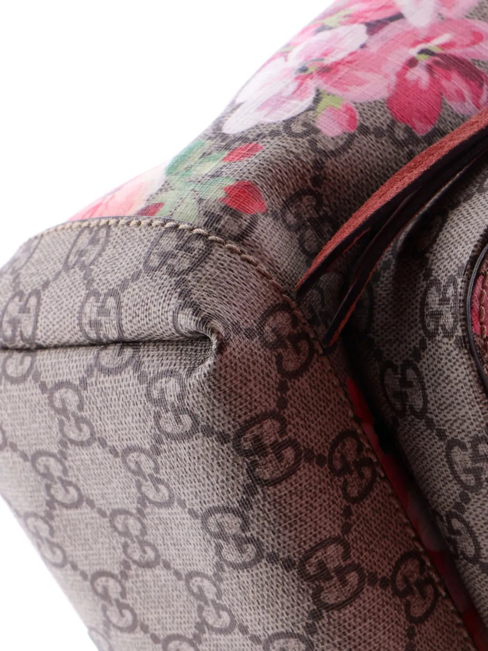 Pre-OwnedGucci Pre-OwnedBuckle Blooms Print GG Coated Canvas Small backpack