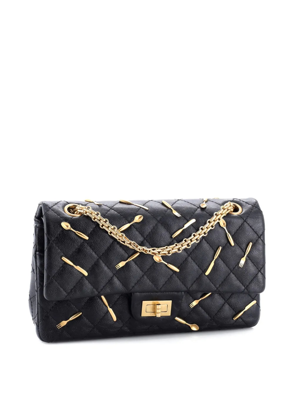 Pre-OwnedCHANEL Pre-OwnedBrasserie Charms Reissue 2.55 Flap Bag Quilted Calfskin 225 shoulder bag