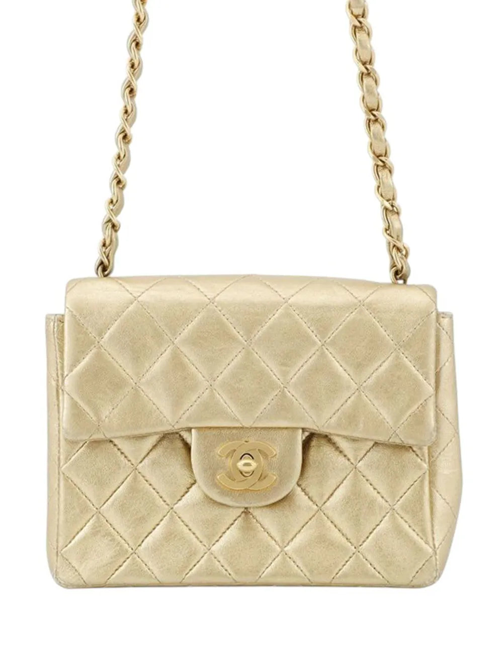Pre-OwnedCHANEL Pre-Owned2000-2002 Mini Square Classic Lambskin Single Flap crossbody bag