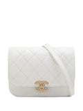 Pre-OwnedCHANEL Pre-Owned2021-2025 CC Quilted Caviar Flap crossbody bag