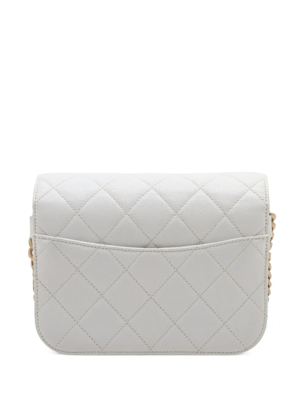 Pre-OwnedCHANEL Pre-Owned2021-2025 CC Quilted Caviar Flap crossbody bag