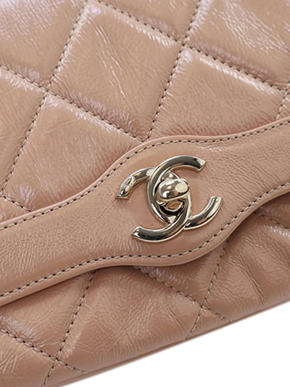 Pre-OwnedCHANEL Pre-Owned2019 Mini Shiny Aged Calfskin Hold The Line Flap crossbody bag