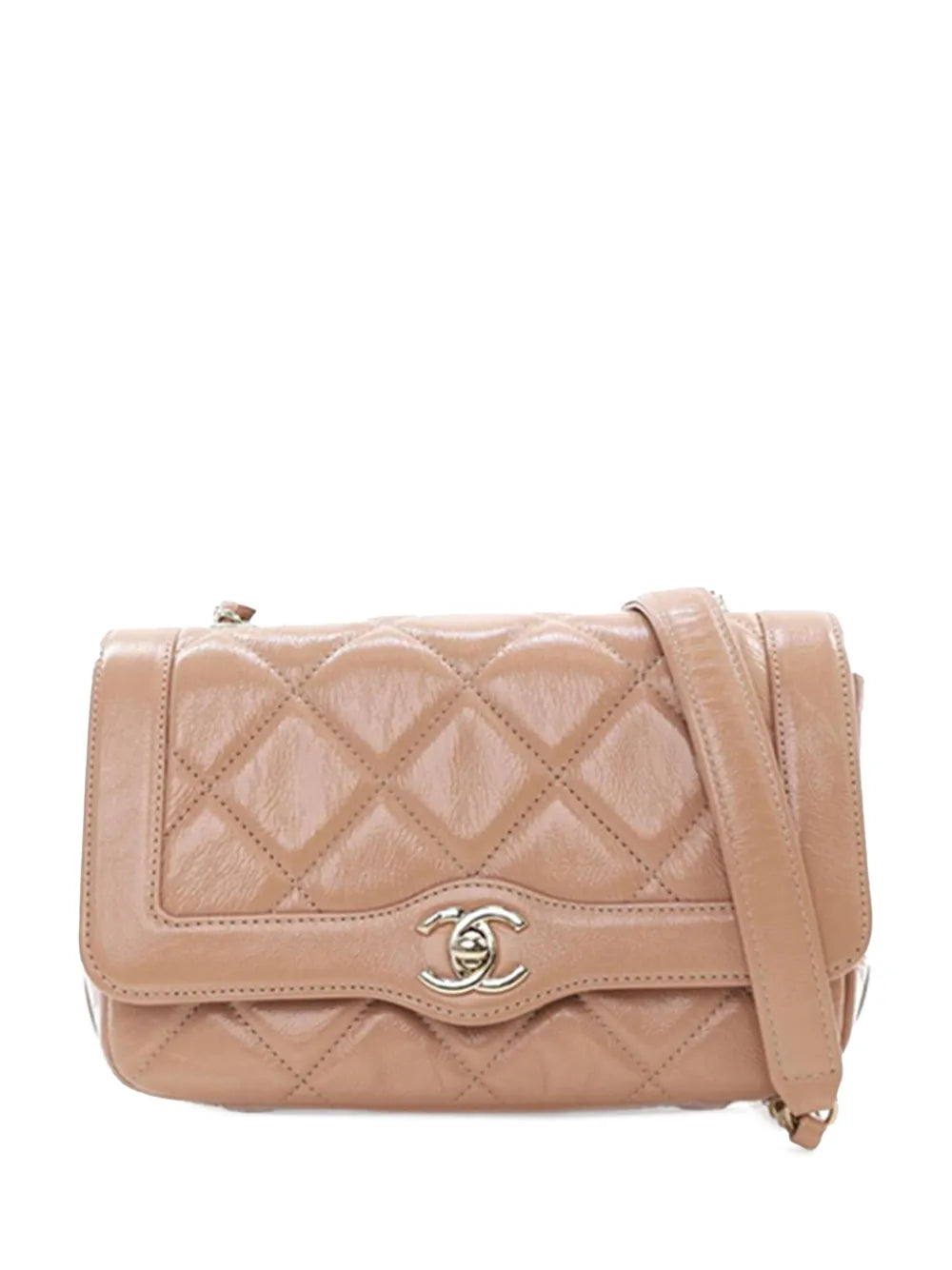 Pre-OwnedCHANEL Pre-Owned2019 Mini Shiny Aged Calfskin Hold The Line Flap crossbody bag