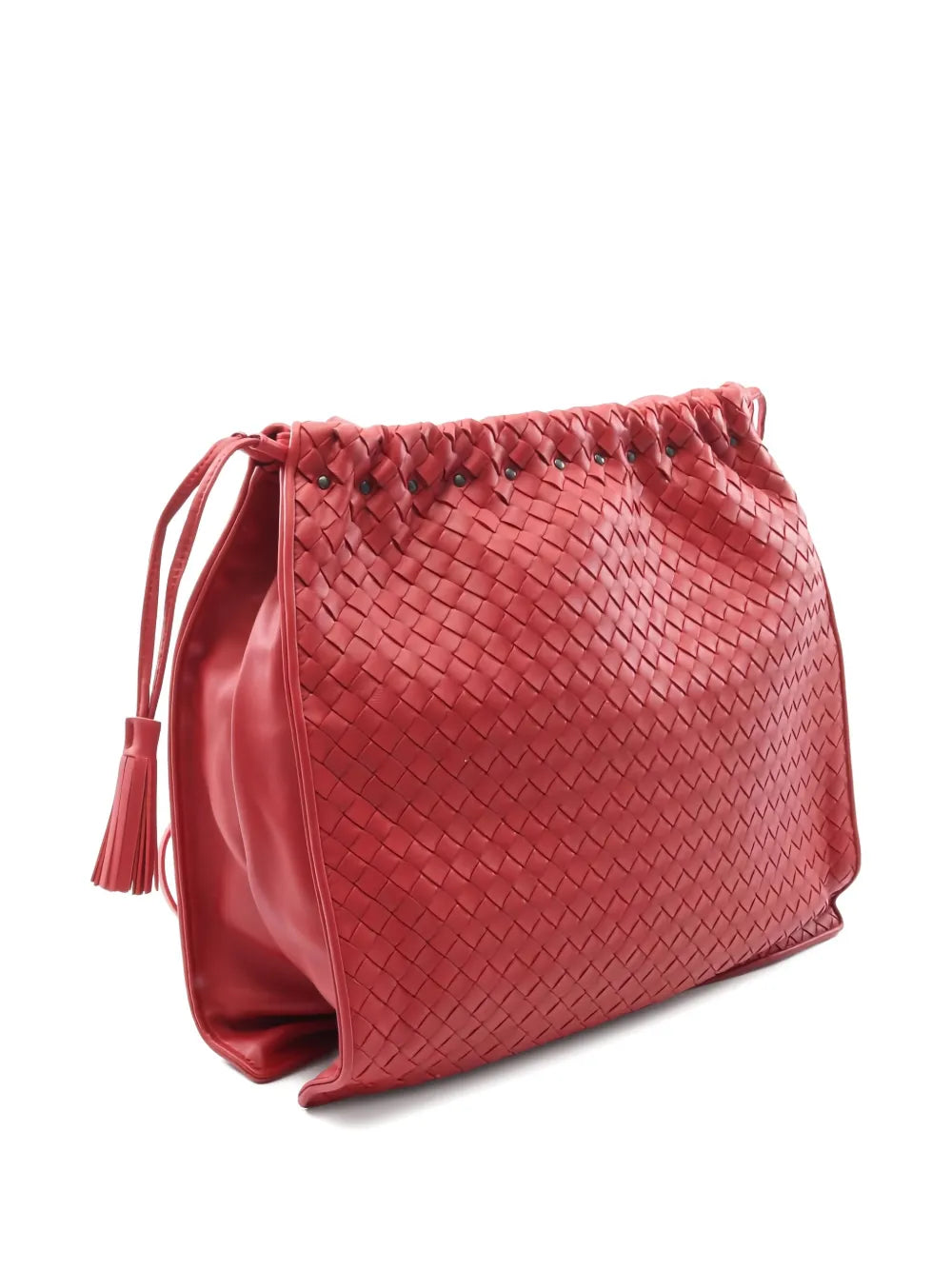 Pre-OwnedBottega Veneta Pre-Owned2010s Intrecciato tassel-detail shoulder bag