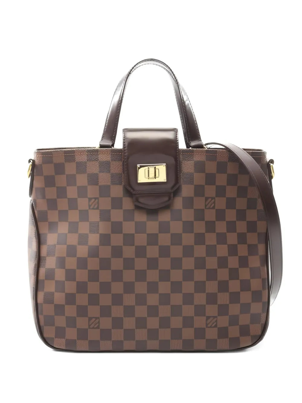 Pre-OwnedLouis Vuitton Pre-Owned2011  Hippopotamus Roseberry damier ebene tote bag