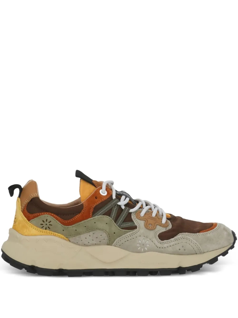 Flower Mountain Cutout Leather Trainer