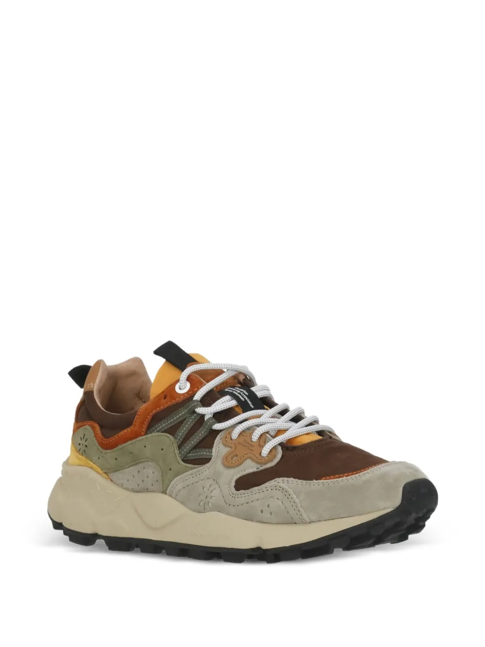 Flower Mountain Cutout Leather Trainer