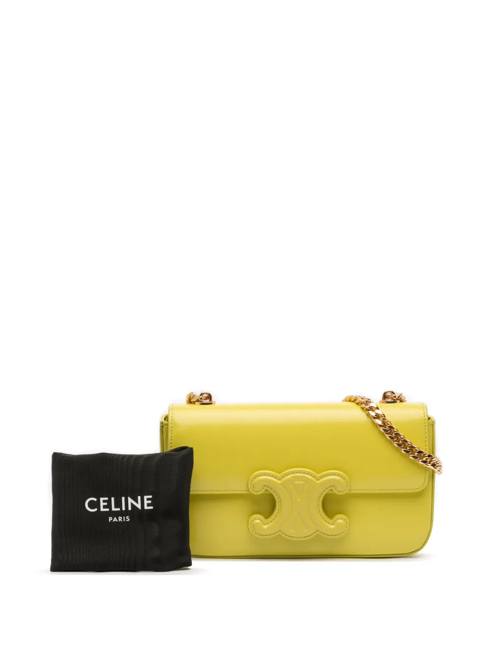 Pre-OwnedCeline Pre-Owned2012 Calfskin Cuir Triomphe Chain shoulder bag