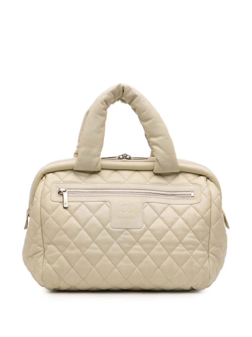 Pre-OwnedCHANEL Pre-Owned2010-2011 Quilted Caviar Coco Cocoon Bowler Bag handbag