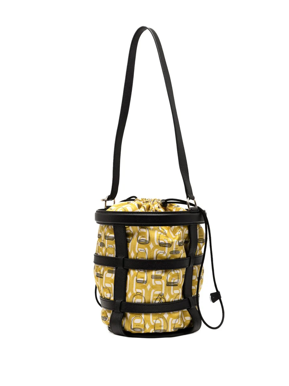 Pre-OwnedHermès Pre-Owned2016 Silk and Epsom Sac Musardine bucket bag