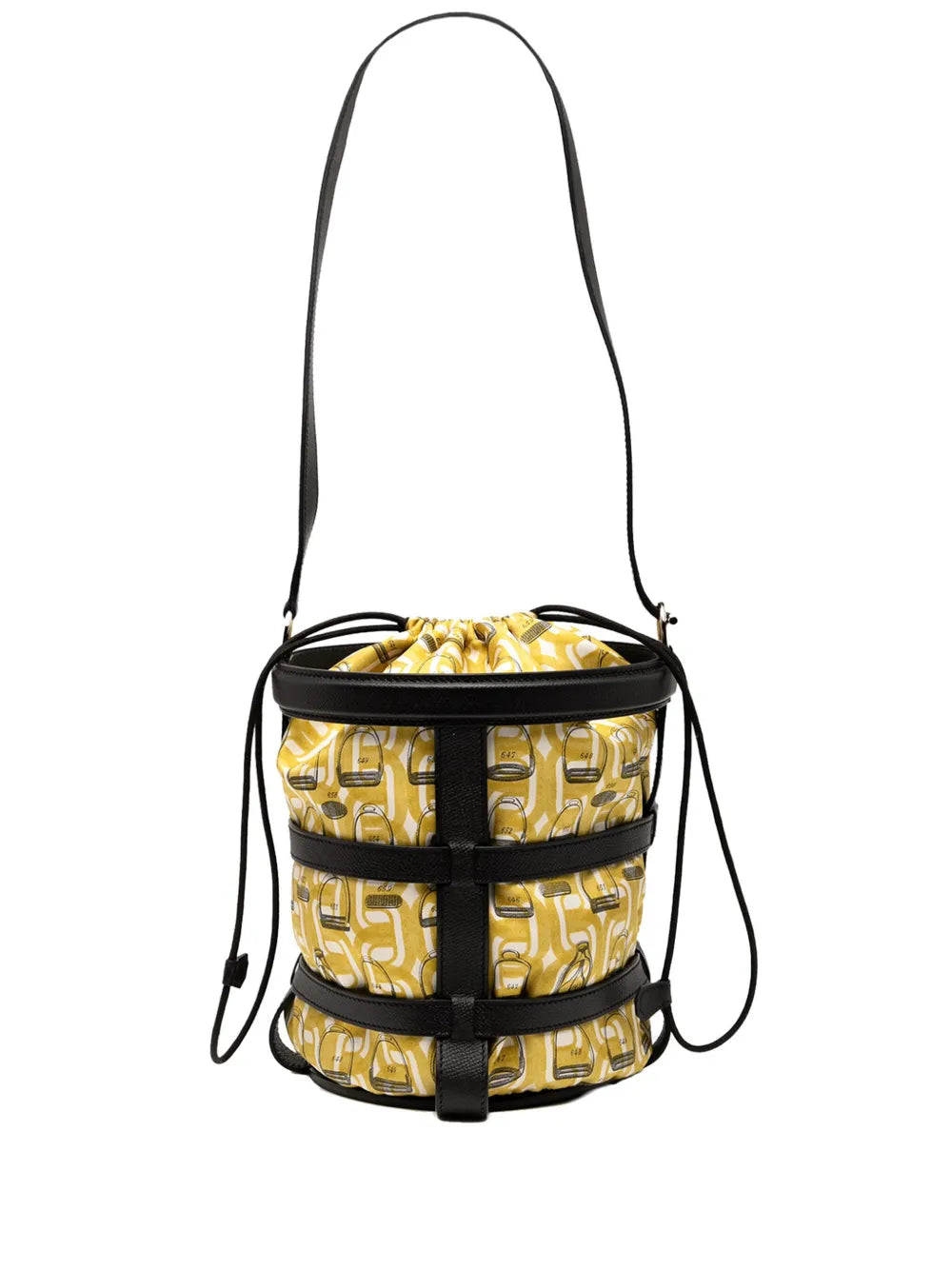 Pre-OwnedHermès Pre-Owned2016 Silk and Epsom Sac Musardine bucket bag