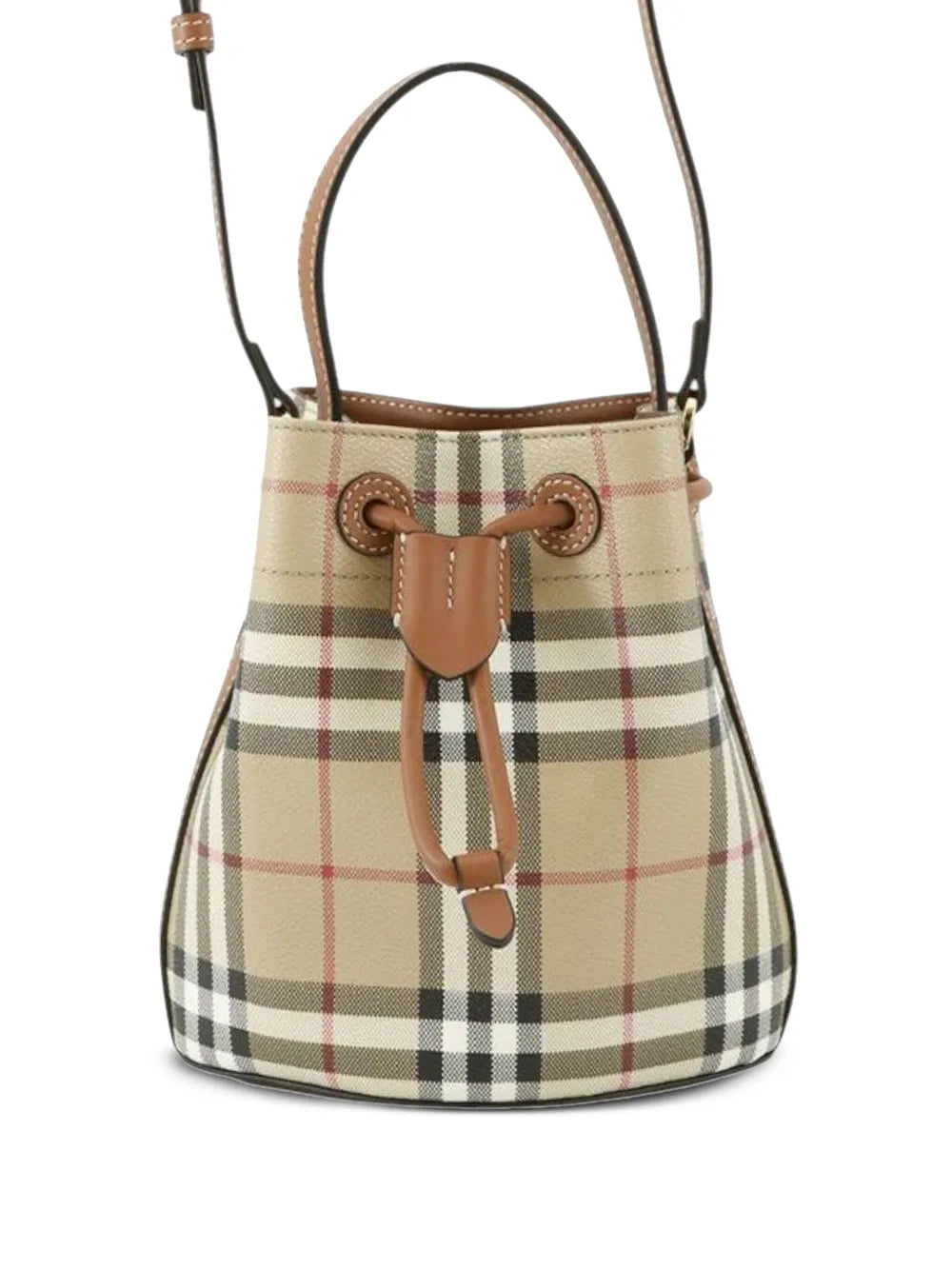 Pre-OwnedBurberry Pre-Owned2023-2025 House Check Coated Canvas Bucket Bag satchel