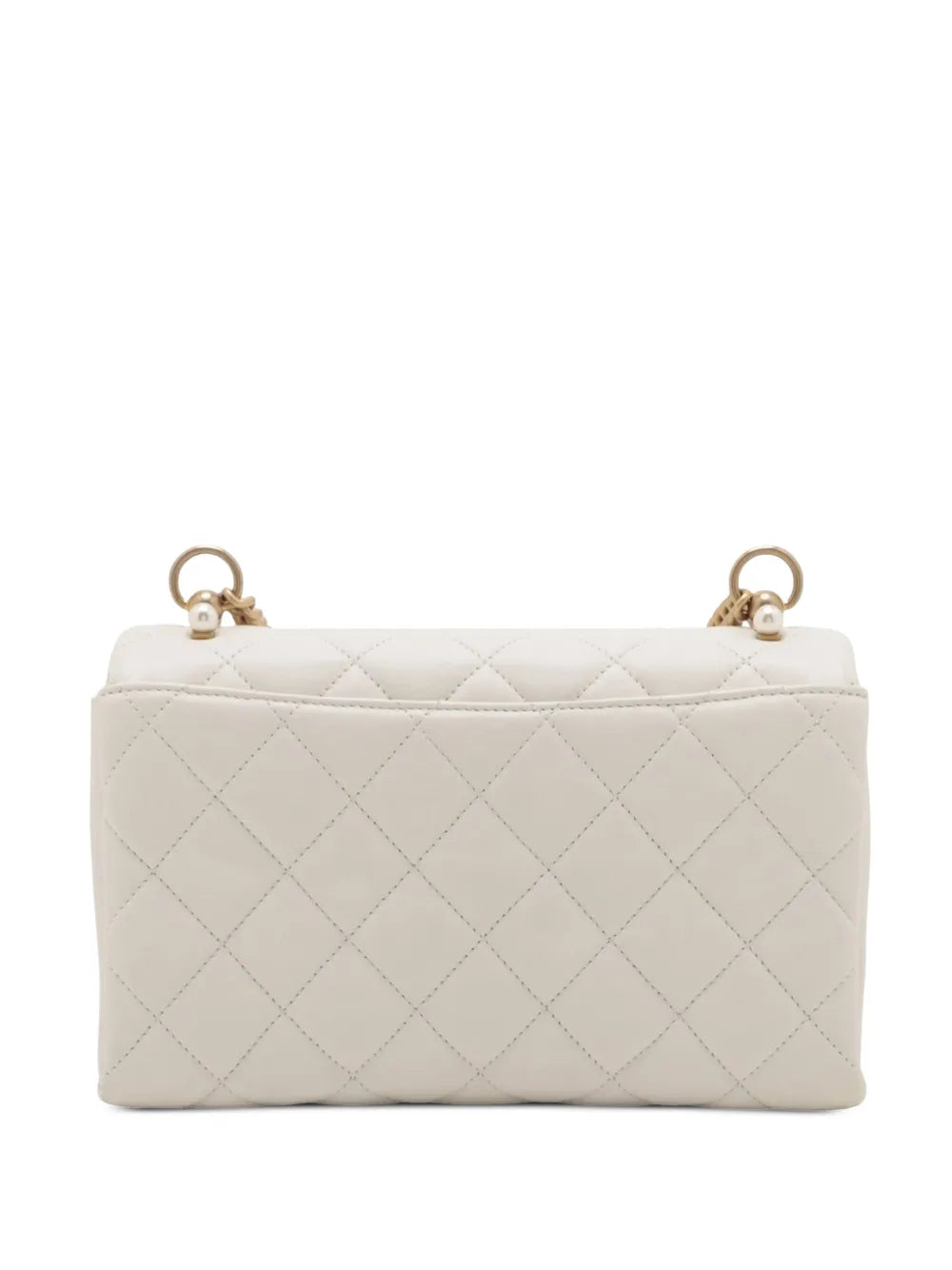 Pre-OwnedCHANEL Pre-Owned2019 Small Quilted Calfskin Pearl CC Accordion Flap crossbody bag