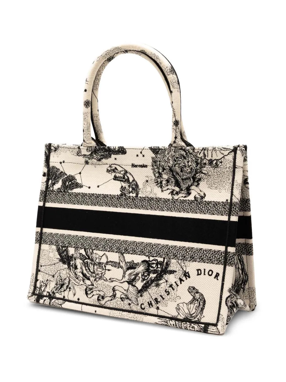 Pre-OwnedChristian Dior Pre-Owned2023 Medium Canvas Embroidered Zodiac Toile De Jouy Book tote bag