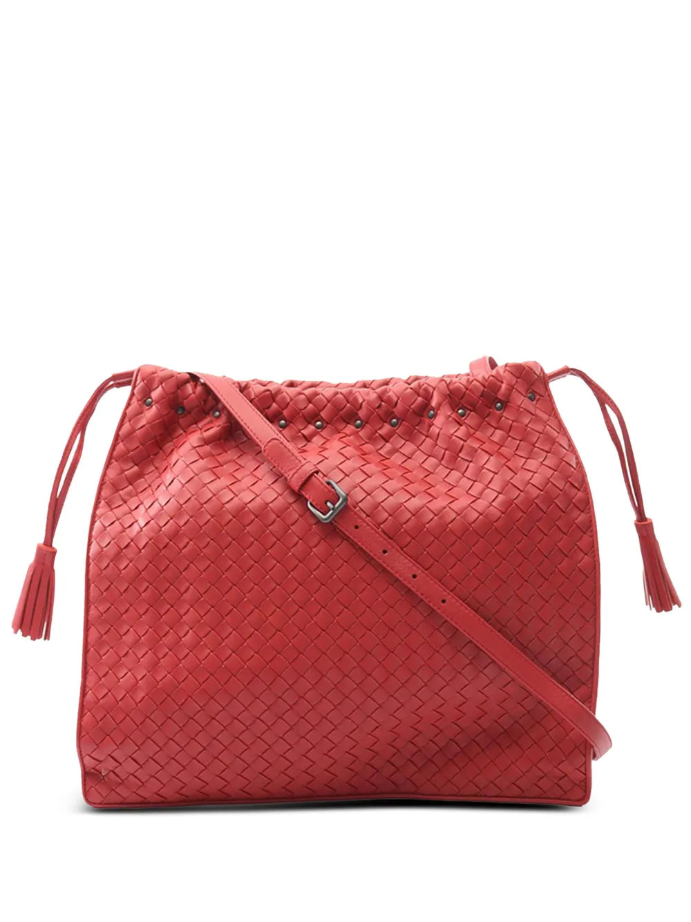 Pre-OwnedBottega Veneta Pre-Owned2012-2025 Nappa Intrecciato Drawstring shoulder bag