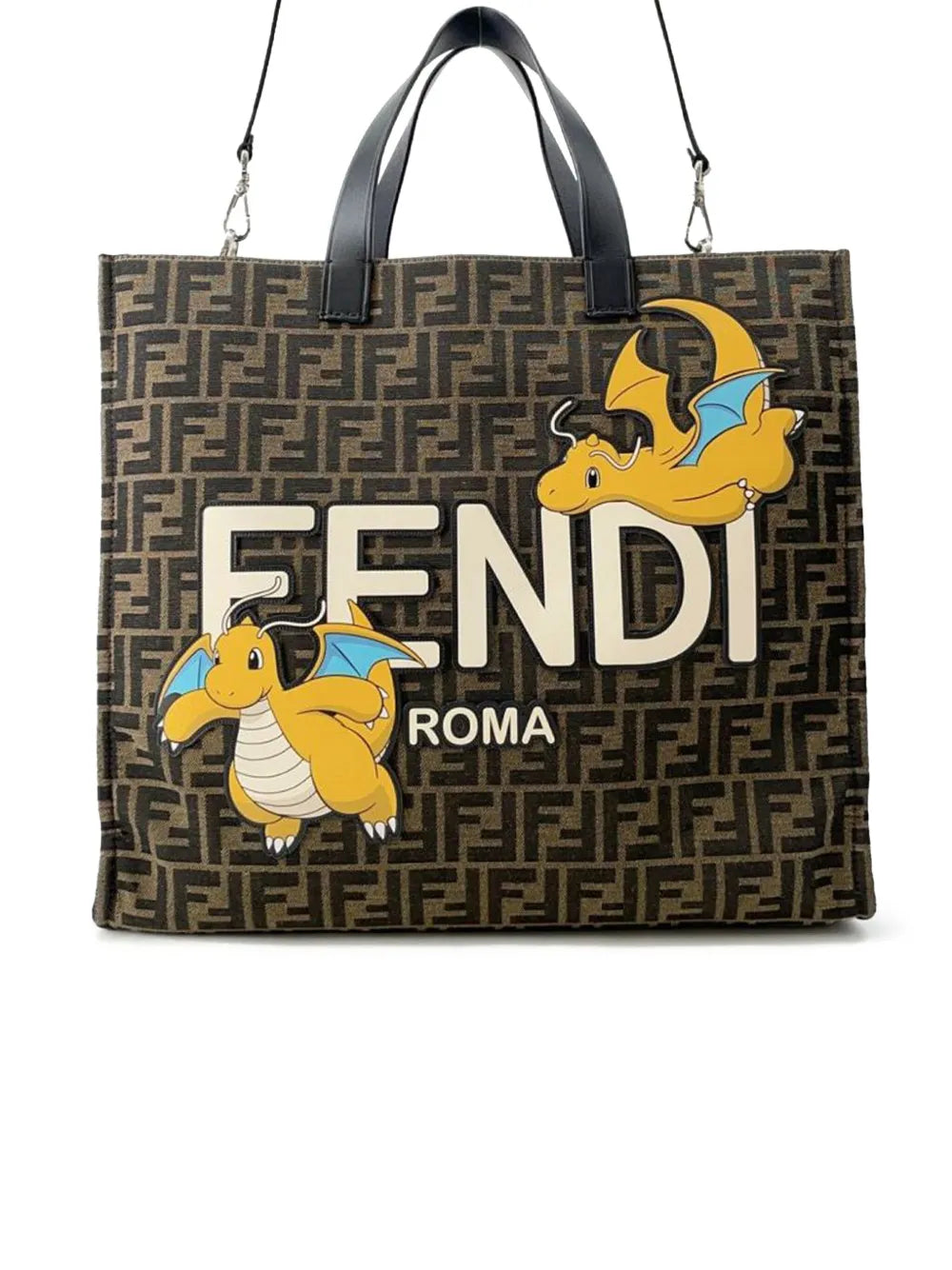 Pre-OwnedFendi Pre-Owned2010-2025 FRGMT Pokemon Zucca Canvas Shopper Tote satchel