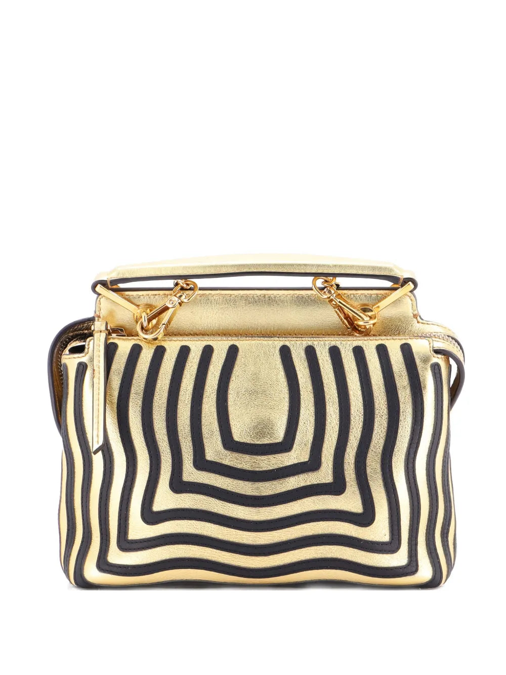 Pre-OwnedFendi Pre-OwnedDotCom Click Top Handle Bag Hypnotic Leather Small satchel