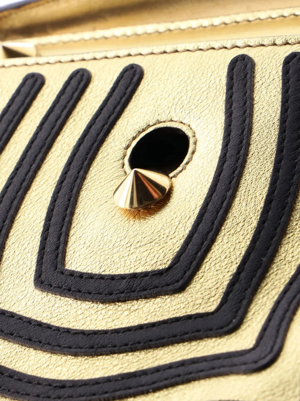 Pre-OwnedFendi Pre-OwnedDotCom Click Top Handle Bag Hypnotic Leather Small satchel