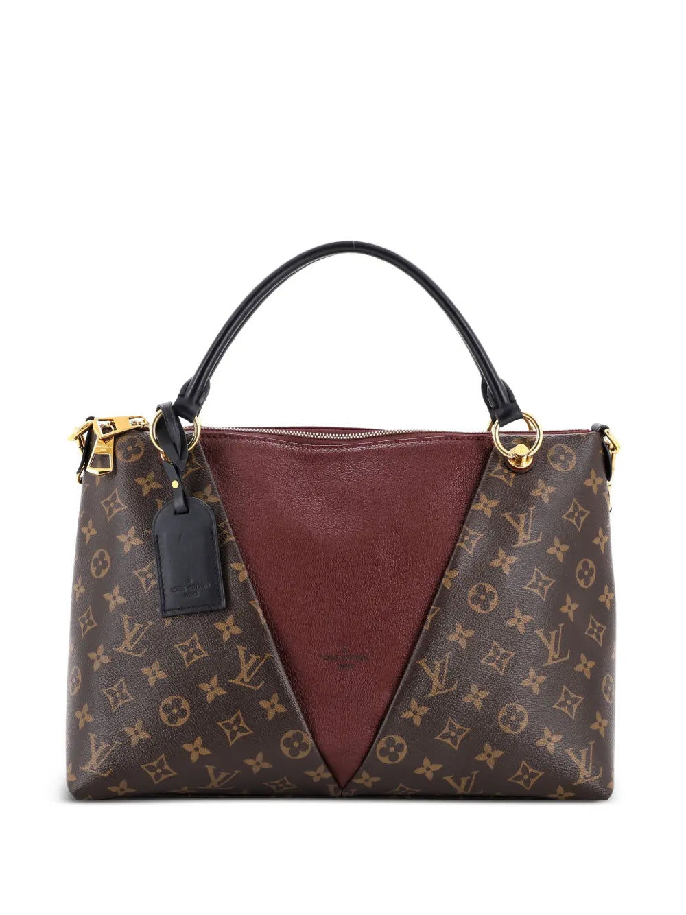 Pre-OwnedLouis Vuitton Pre-OwnedV Tote Monogram Canvas and Leather MM shoulder bag