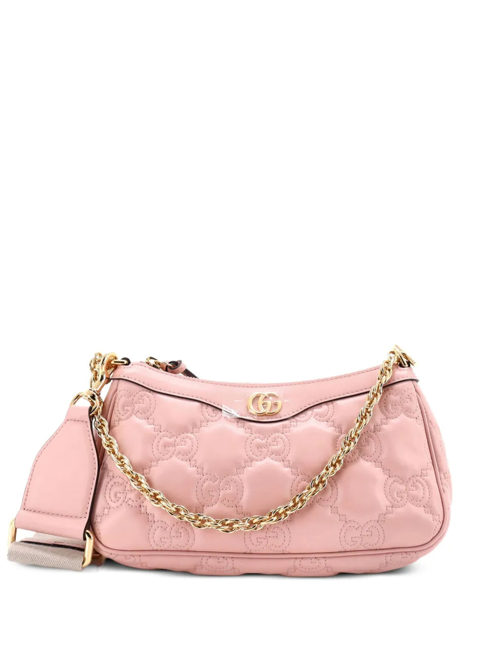 Pre-OwnedGucci Pre-OwnedZip GG Embossed Matelasse Leather Mini shoulder bag