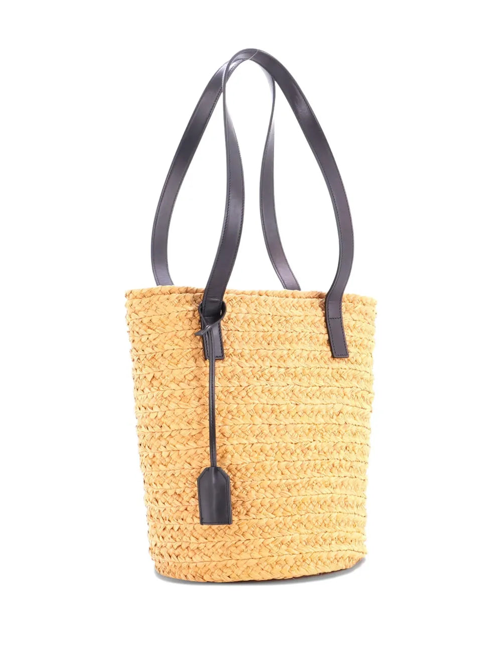 Pre-OwnedSaint Laurent Pre-OwnedPanier Basket Shopper Raffia Small tote bag