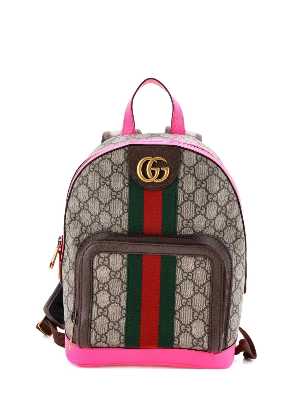 Pre-OwnedGucci Pre-OwnedOphidia GG Coated Canvas and Leather Small backpack