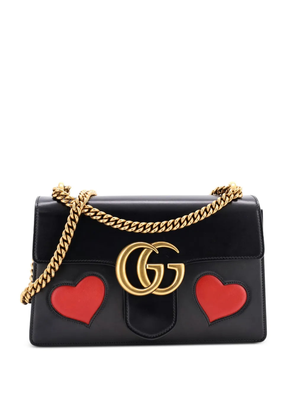 Pre-OwnedGucci Pre-OwnedMarmont Chain Patchwork Leather Medium shoulder bag