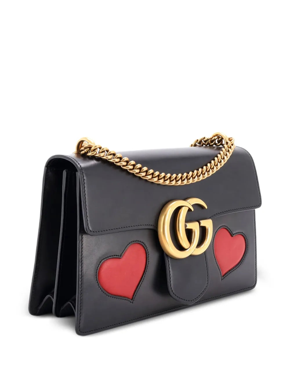 Pre-OwnedGucci Pre-OwnedMarmont Chain Patchwork Leather Medium shoulder bag